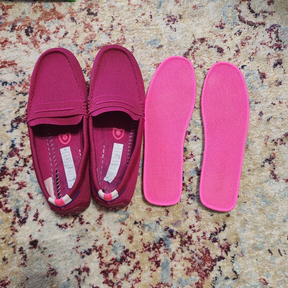 Rothy's Two-Tone Pink Slip-On Loafers